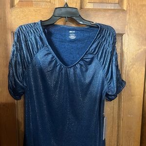 Holiday Top- Blue Sparkle NWT✨✨